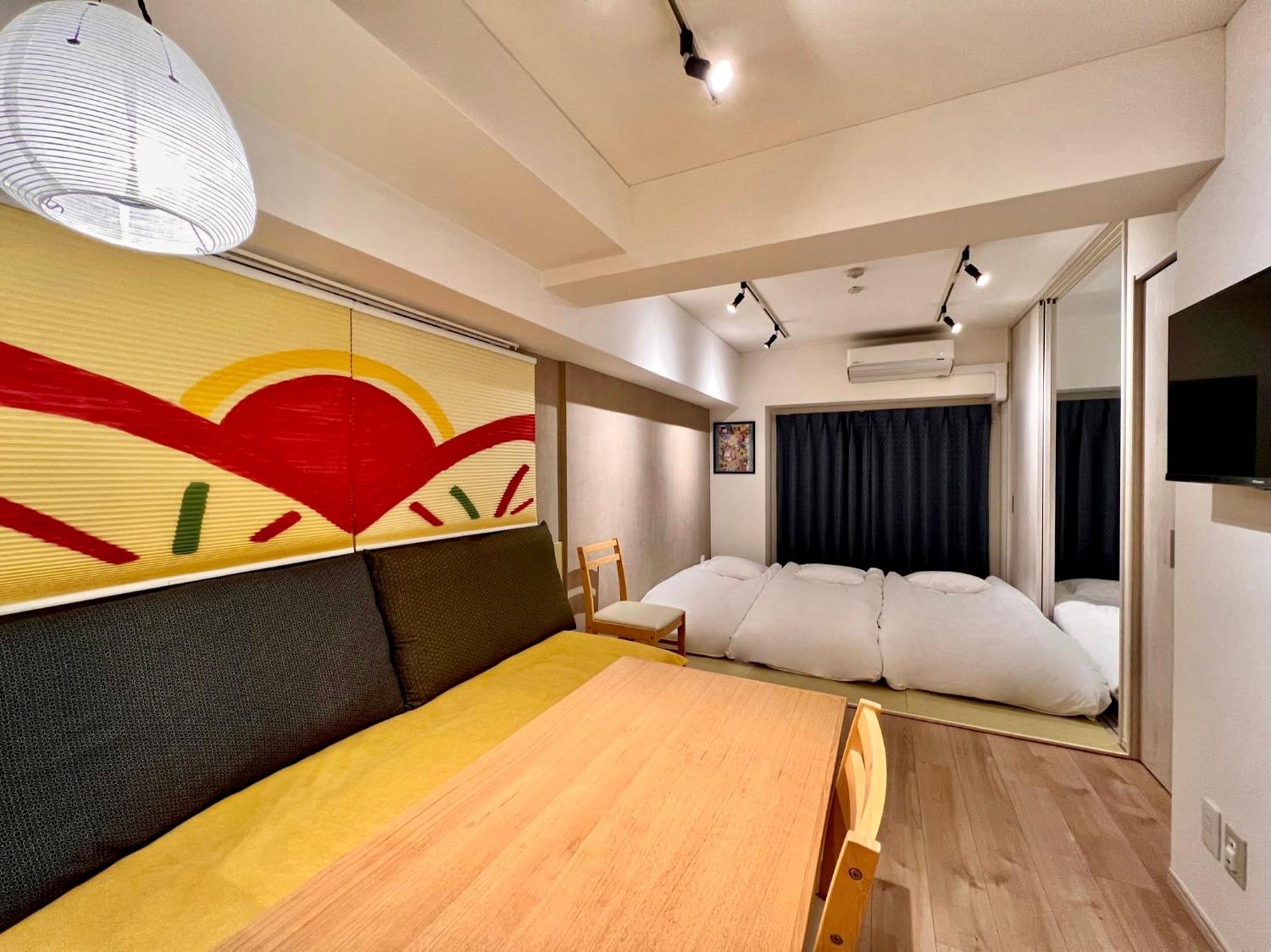 Apartamento 浅草寺3分 浅草駅6分 2寝室+リビング2-6人 スカイツリービュー 駅近 成田空港&羽田空港直通 Tóquio